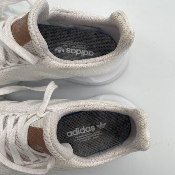 Adidas Swift Run Shoes Womens Sz 7 White EG9492‎ Knit Athletic Running Sneakers - Picture 10 of 12